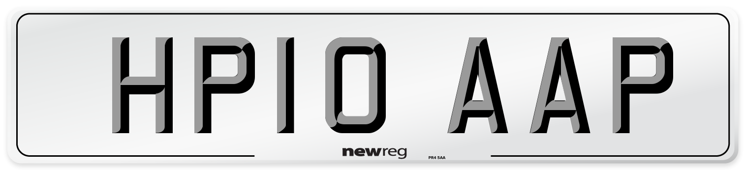 HP10 AAP Number Plate from New Reg